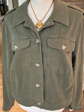 Torrid  Olive Glenn Cropped Military Jacket